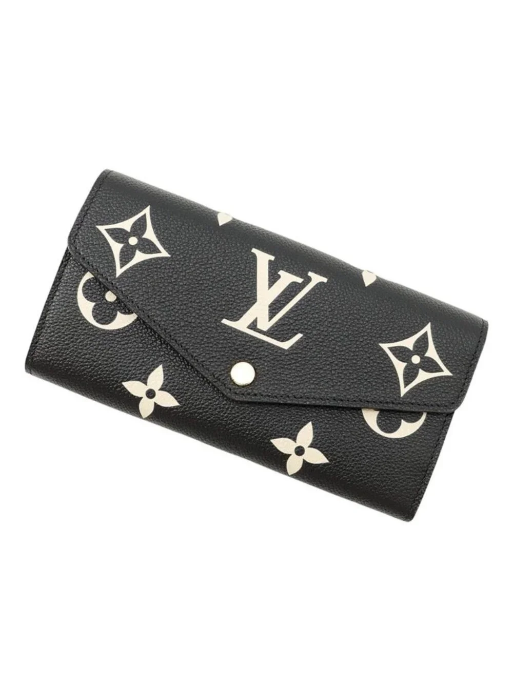 Louis Vuitton Wallet Monogram Empreinte Portefeuille Sarah Black